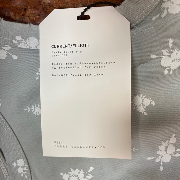 NWT Current Elliott muscle Tee,0,lt blue gray - Picture 7 of 7